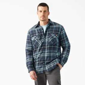 Men's Sherpa Lined Flannel Shirt Jacket with Hydroshield