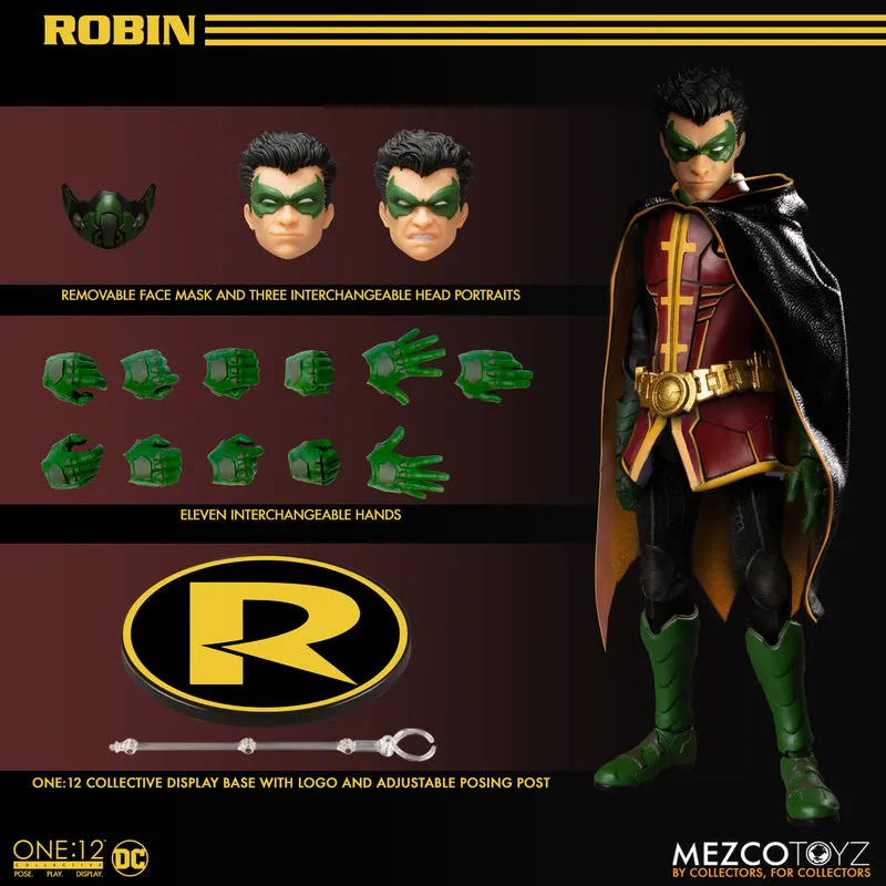 Mezco One 12 DC Comics Robin Action Figure