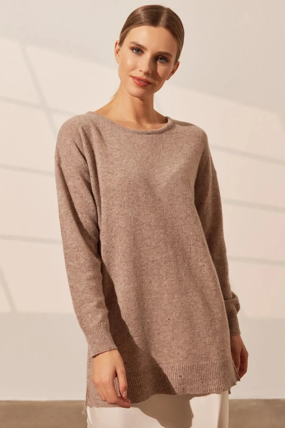 Mink Pure Cashmere Kostir Women's Tunic Sweater