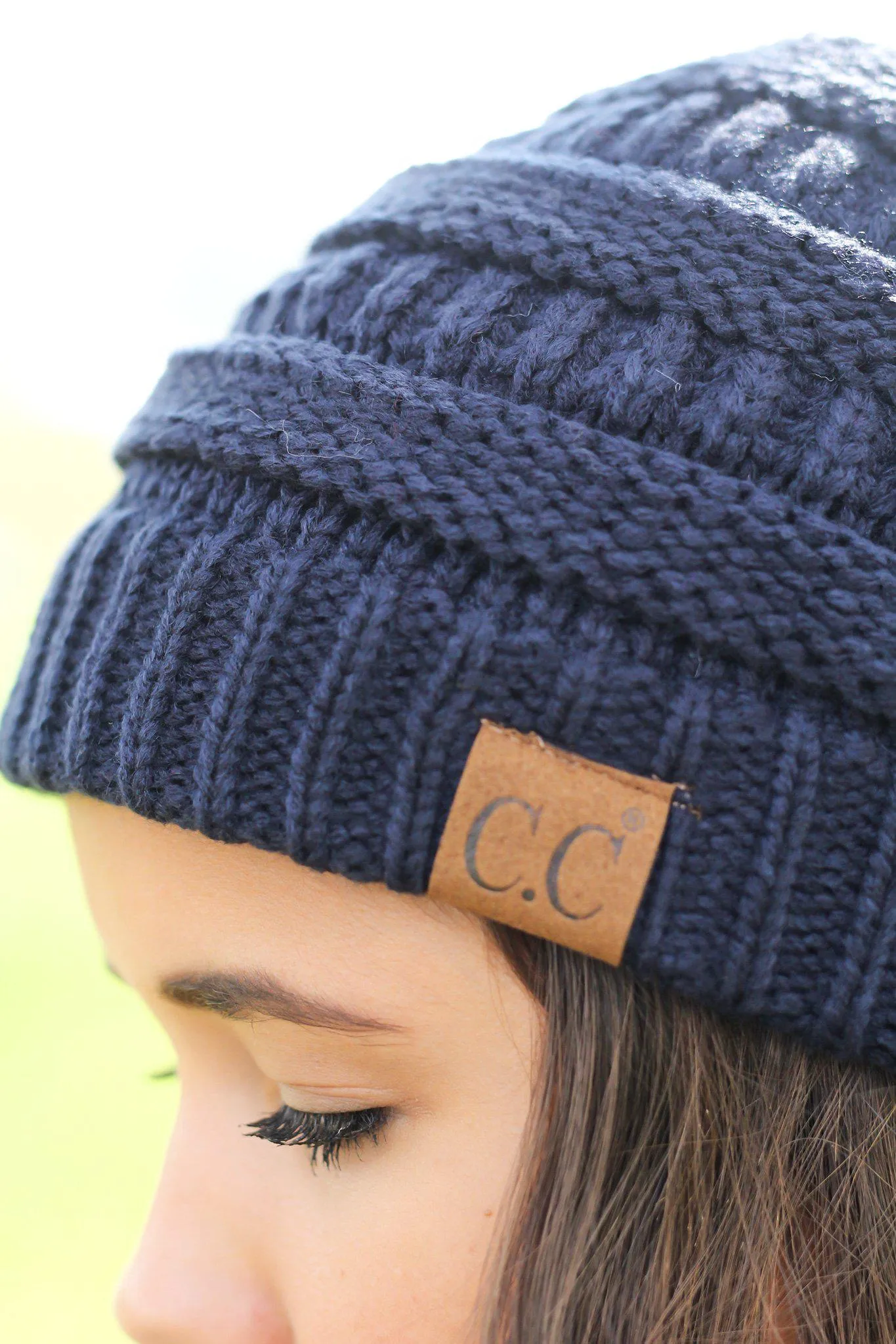 Navy Knit Beanie