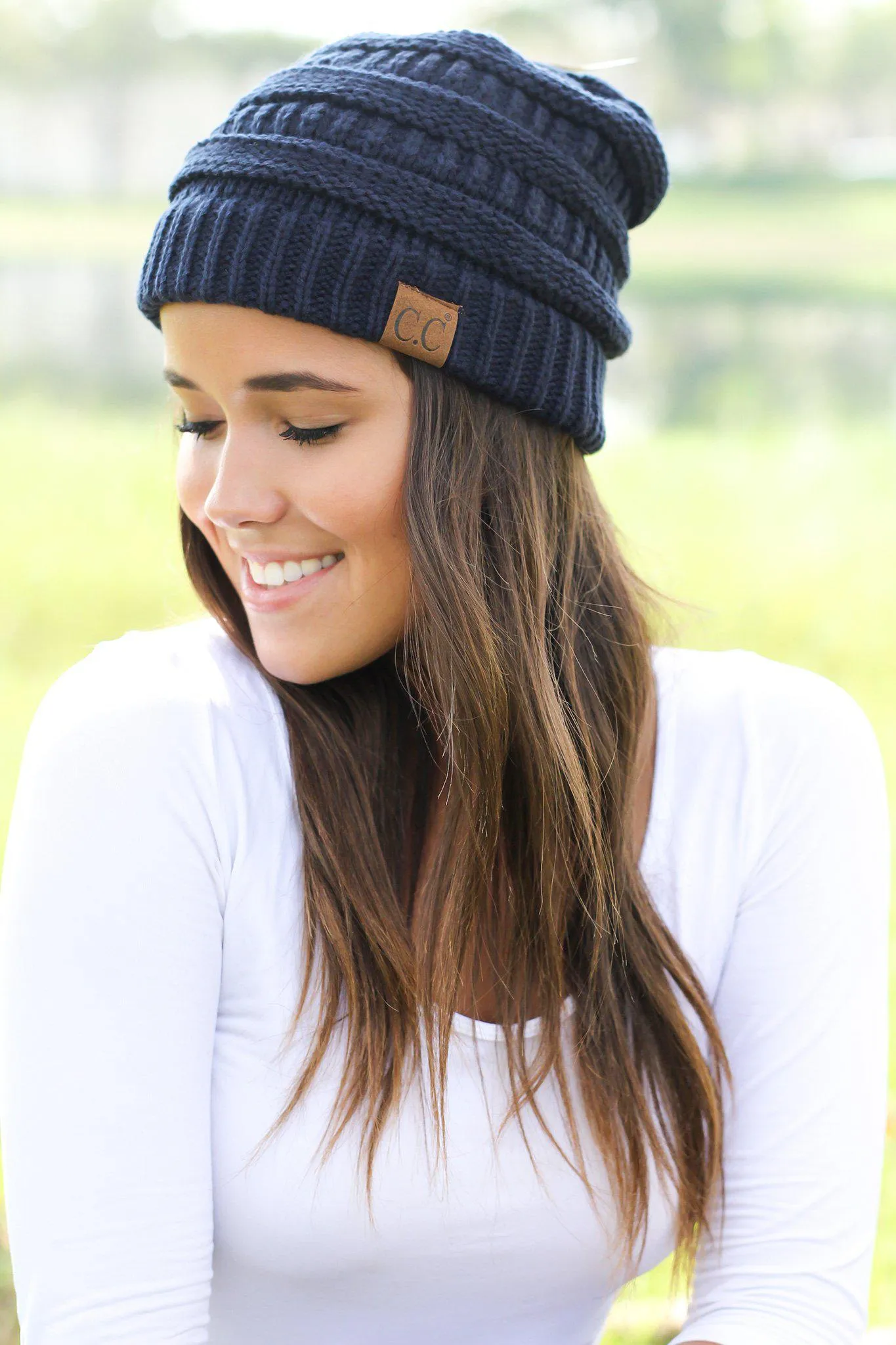 Navy Knit Beanie