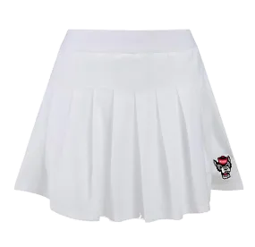 NC State Wolfpack Hype & Vice Women's White Pleated Skort