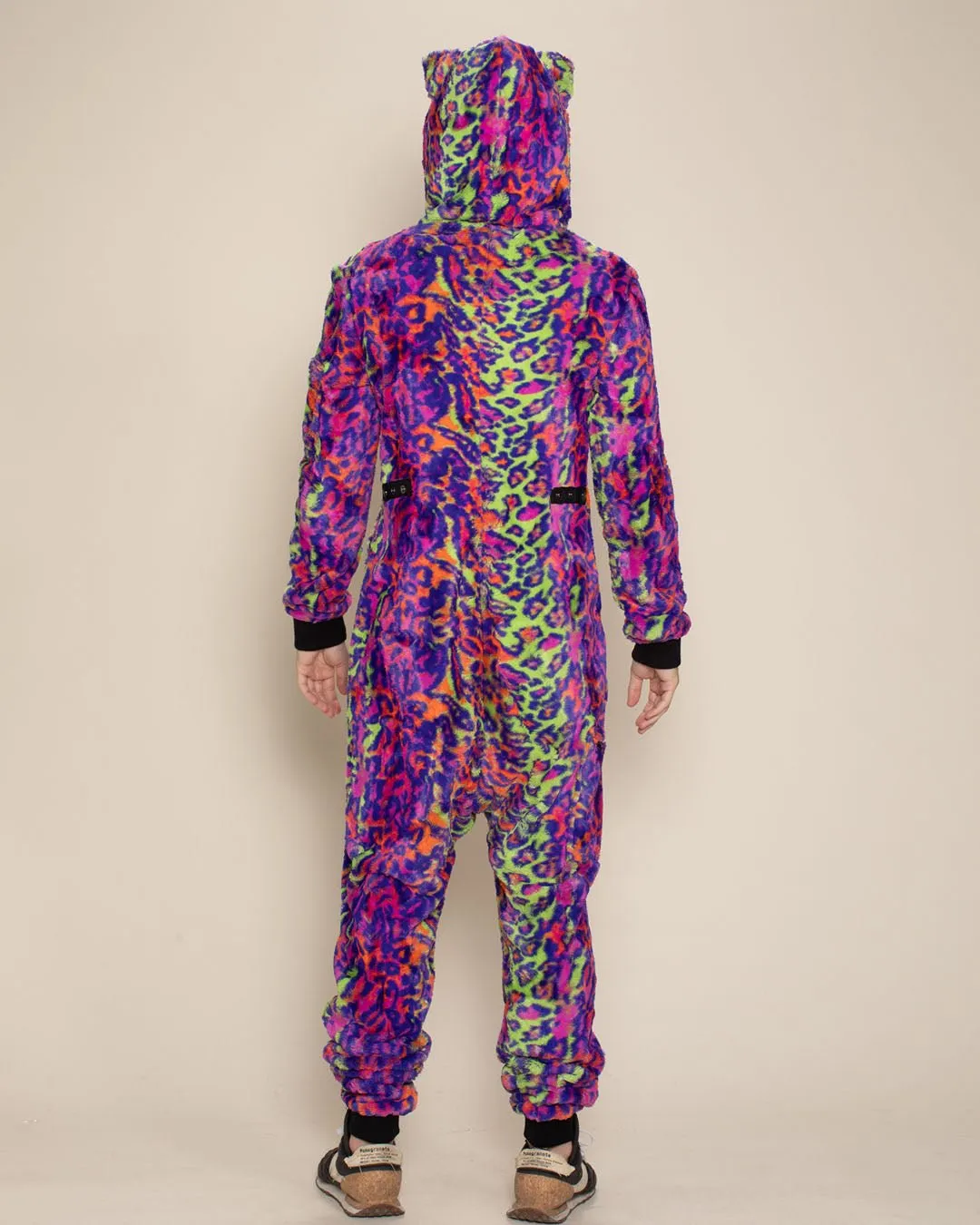 Neon Disco Cat Classic ULTRA SOFT Faux Fur Onesie | Men's