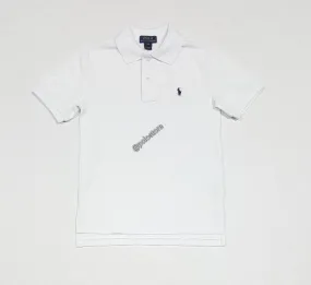 Nwt Kids Polo Ralph Lauren White with Navy Small Pony Shirt (8-20)