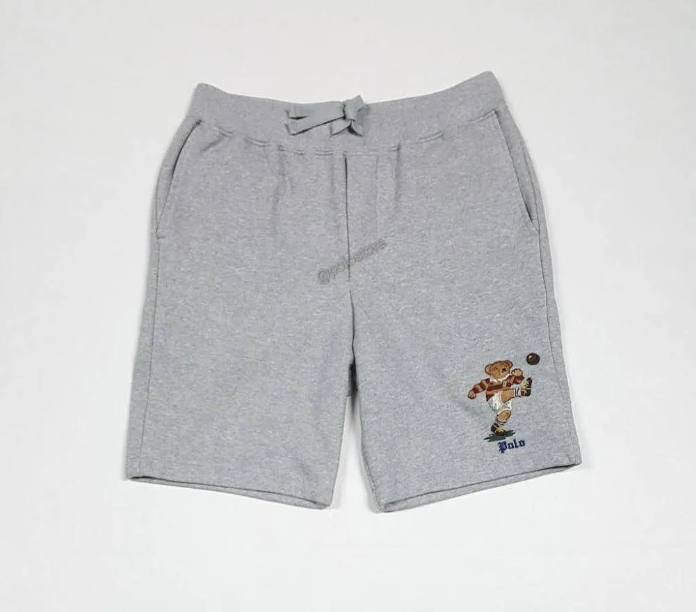 Nwt Polo Big & Tall Grey Kicker Bear Shorts