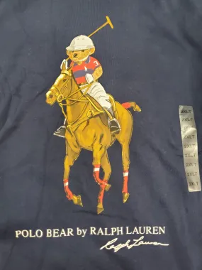 Nwt Polo Big & Tall Navy Blue Teddy Bear on Pony Short Sleeve Tee