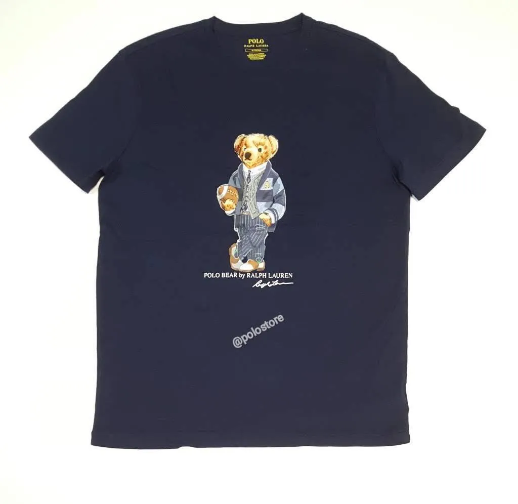 Nwt Polo Big & Tall  Navy Preppy Mascot Teddy Bear Tee