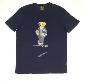 Nwt Polo Big & Tall  Navy Preppy Mascot Teddy Bear Tee