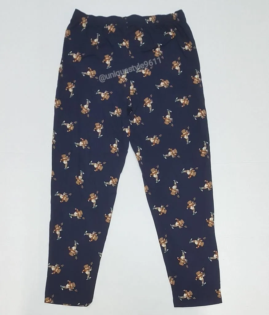 Nwt  Polo Ralph Lauren Navy Kicker Bear Pajamas