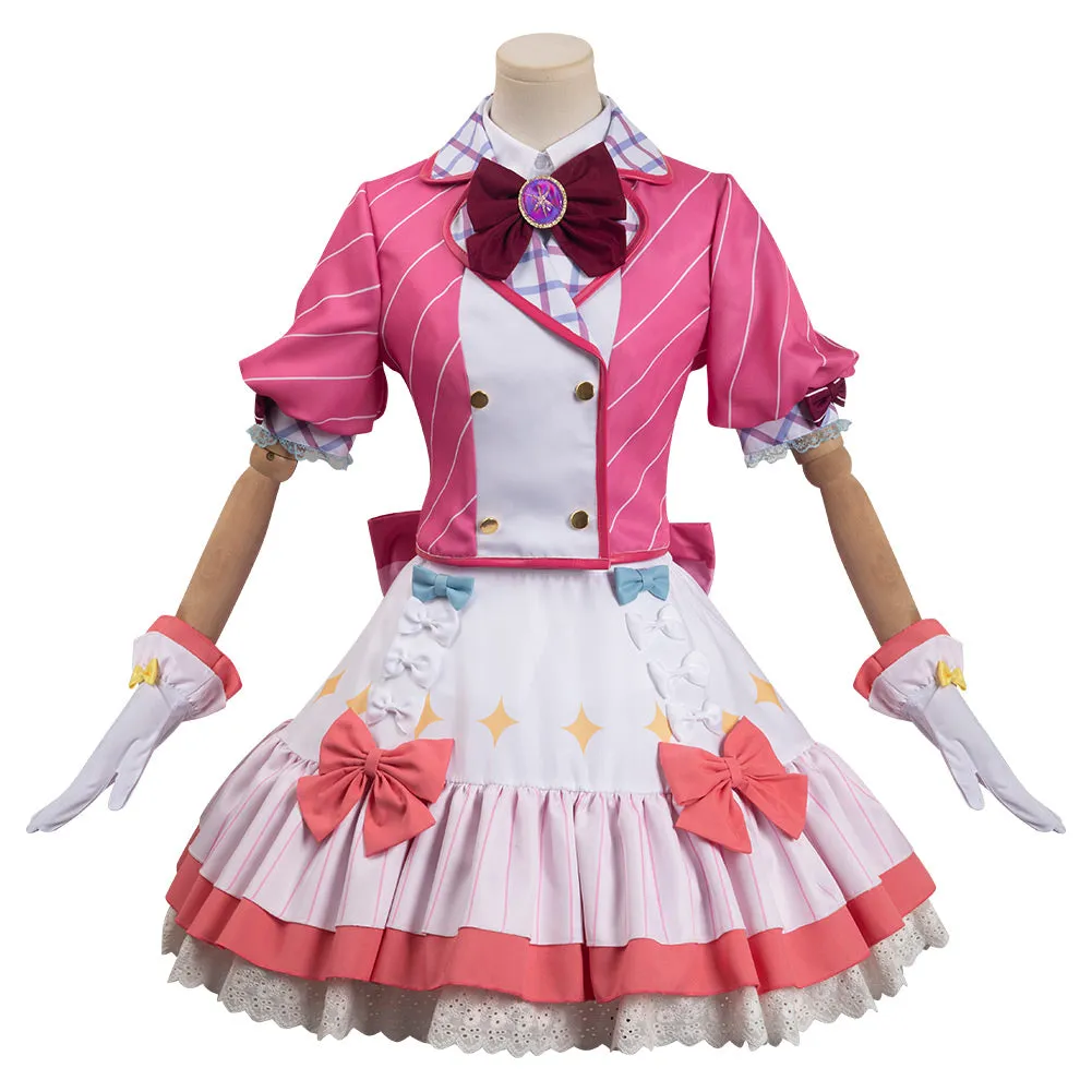 OSHI NO KO Hoshino Rubii Pink Dress Outfits Halloween Carnival Cosplay Costume