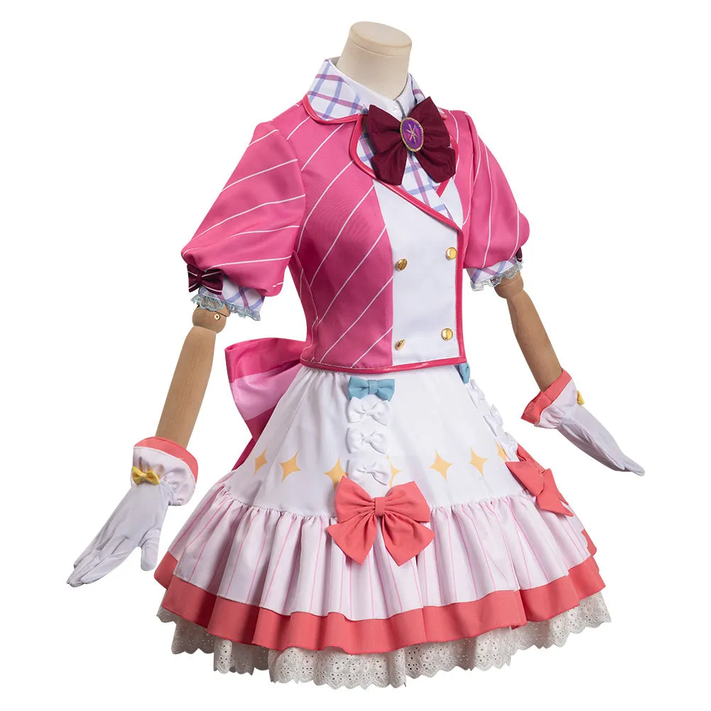 OSHI NO KO Hoshino Rubii Pink Dress Outfits Halloween Carnival Cosplay Costume