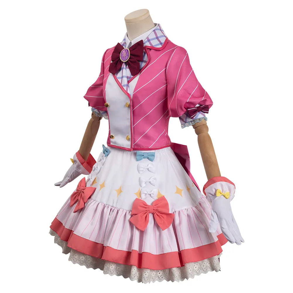 OSHI NO KO Hoshino Rubii Pink Dress Outfits Halloween Carnival Cosplay Costume