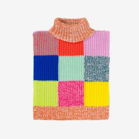 Patchwork Knit Dickie