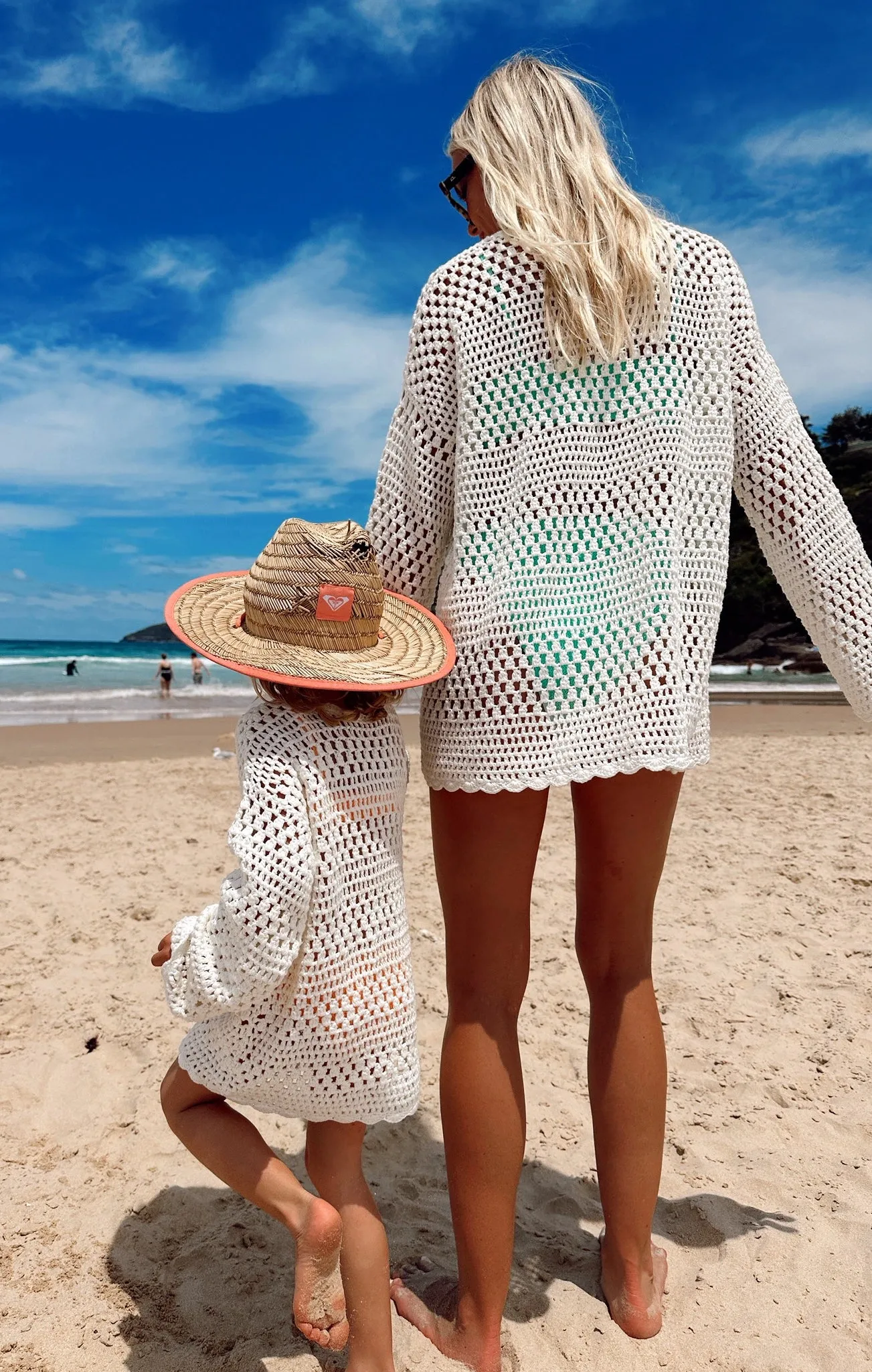 Paula Pullover ~ White Crochet