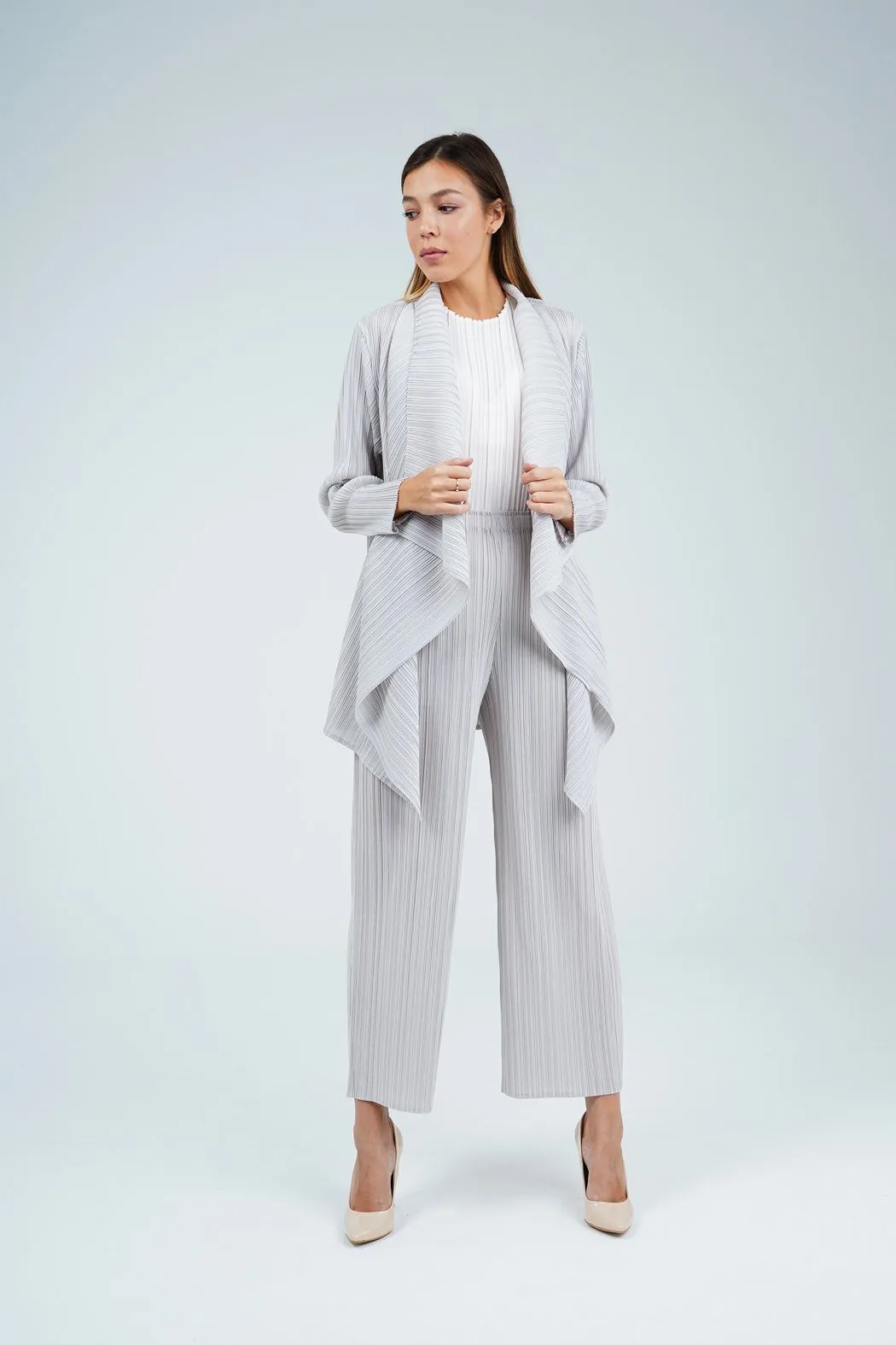 Pella Pleated Straight Cut Pants