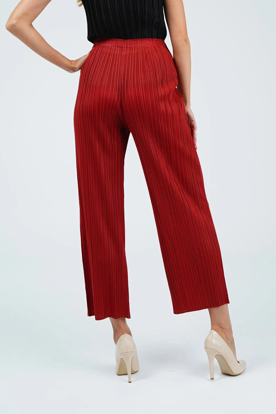 Pella Pleated Straight Cut Pants