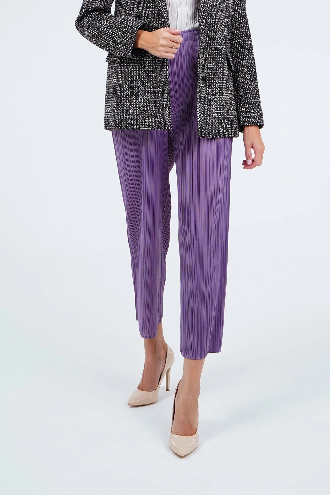 Pella Pleated Straight Cut Pants