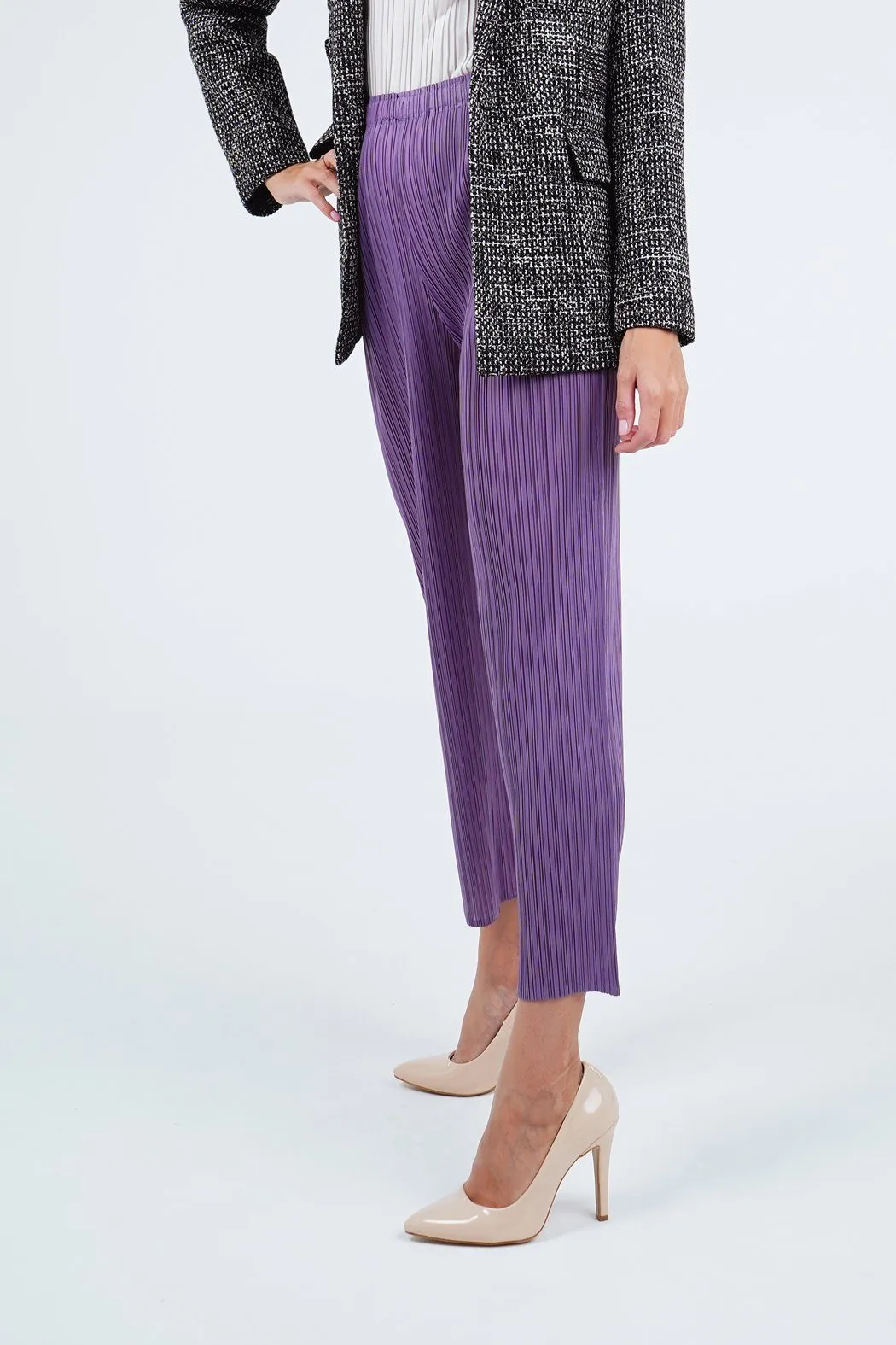 Pella Pleated Straight Cut Pants