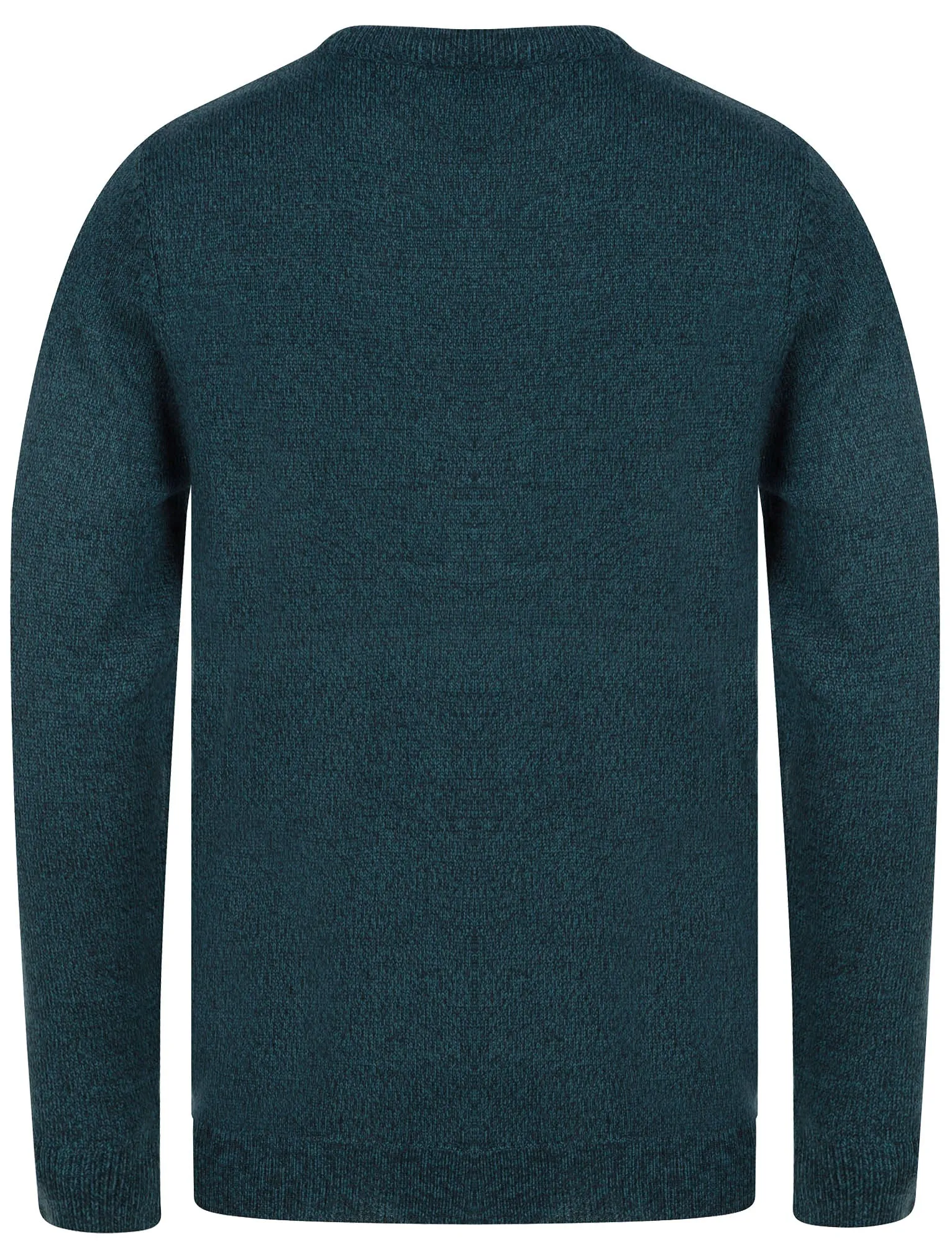 Pendleton Marled Crew Neck Jumper In Blue Twist - Kensington Eastside