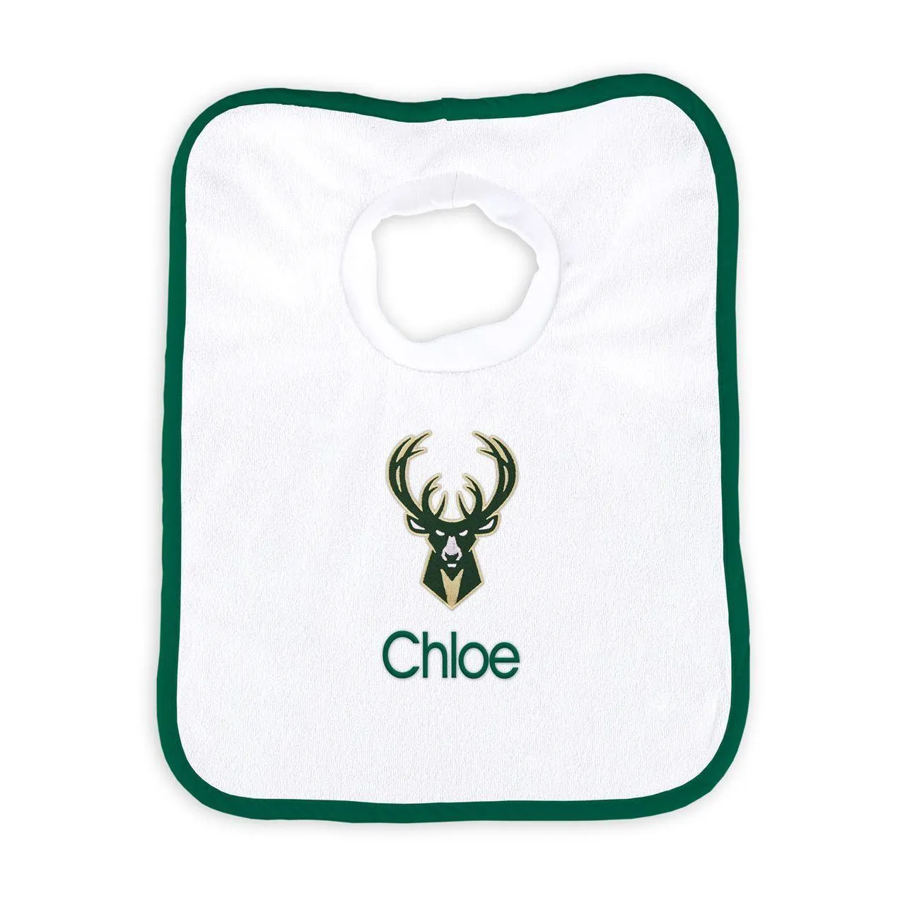 Personalized Milwaukee Bucks Pullover Bib