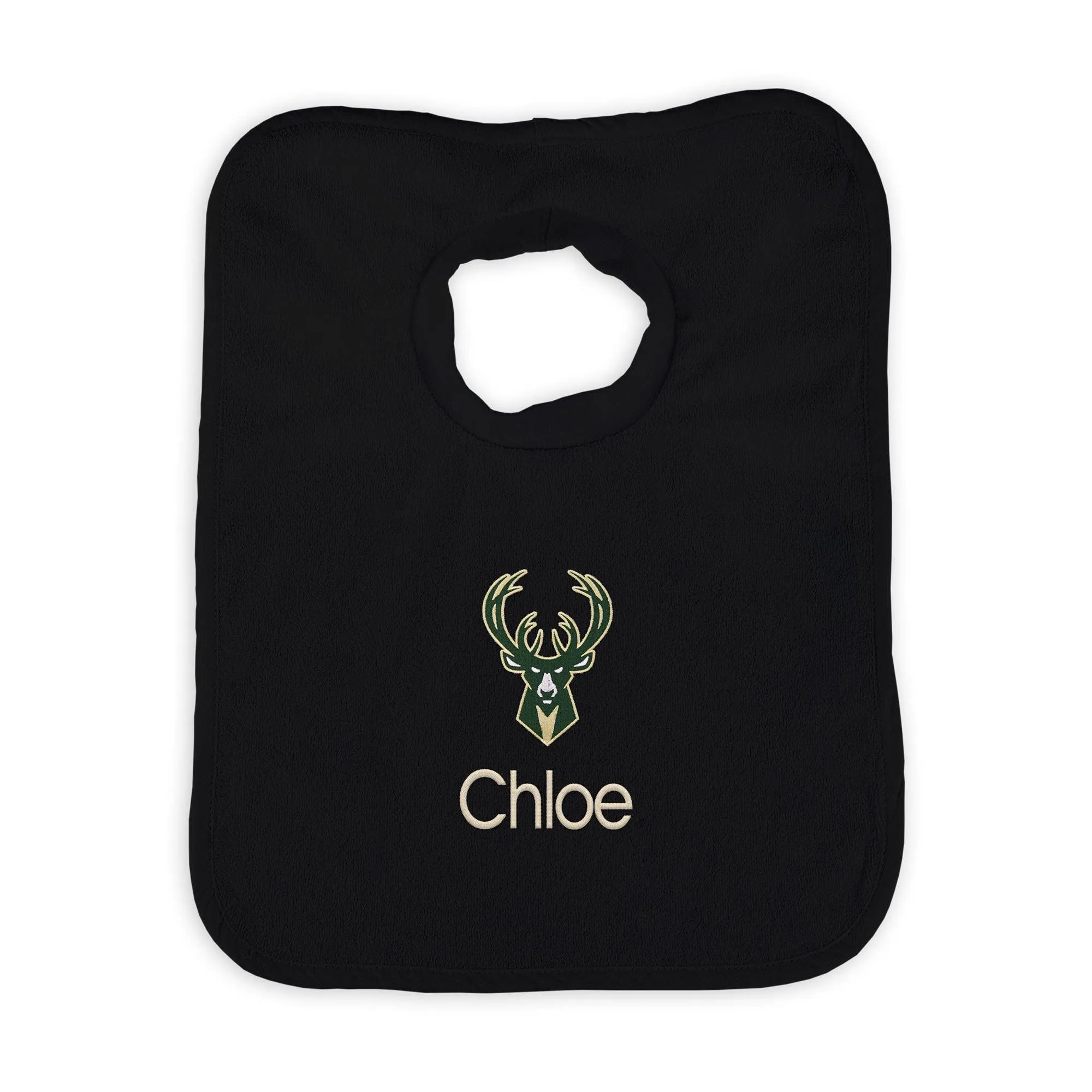 Personalized Milwaukee Bucks Pullover Bib