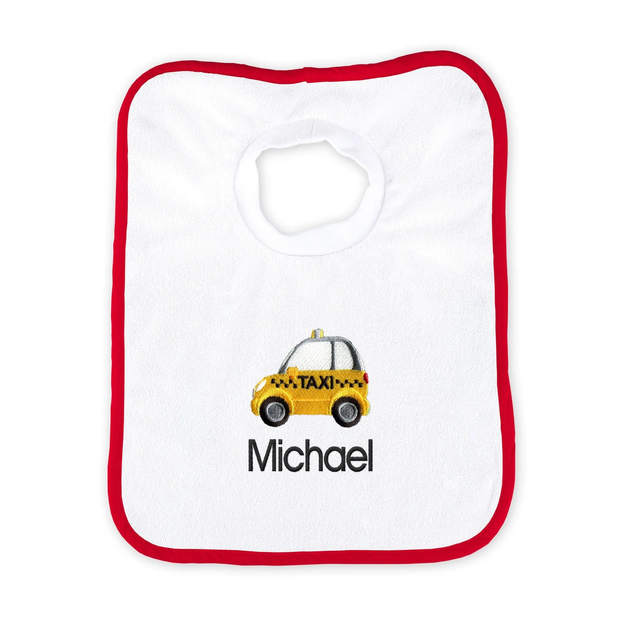 Personalized Taxi Emoji Bib