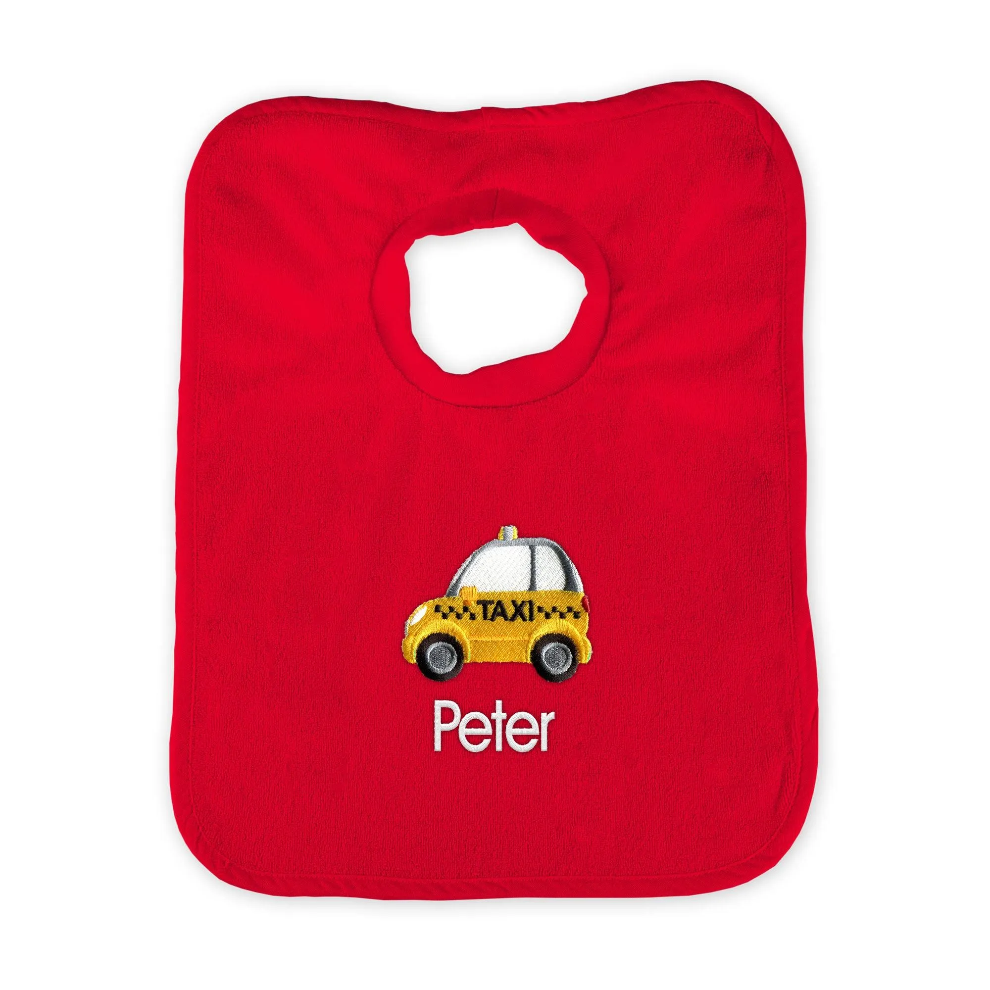 Personalized Taxi Emoji Bib