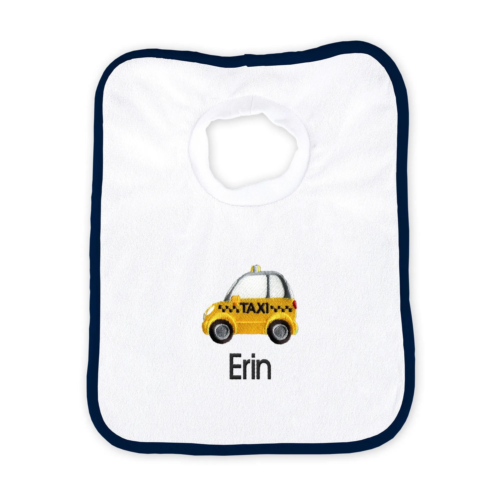 Personalized Taxi Emoji Bib