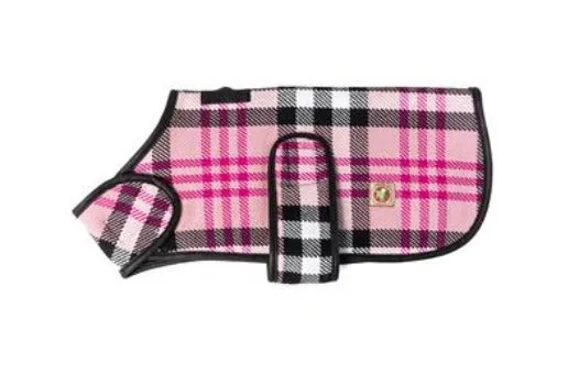 Pink Plaid Blanket Coat