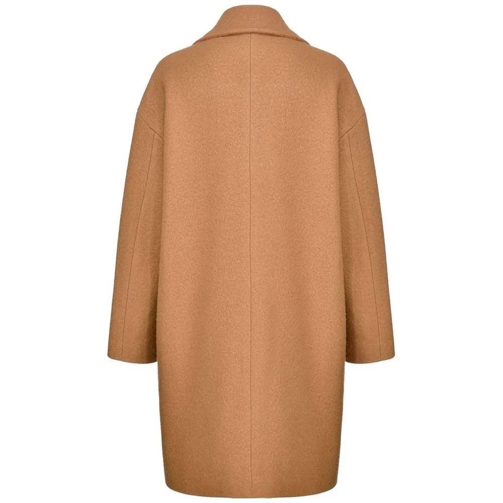 PINKO Brown Wool Jackets & Coat