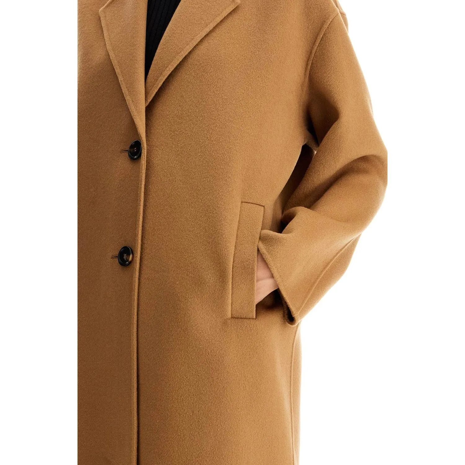 Pinko double wool coat with screwdriver design