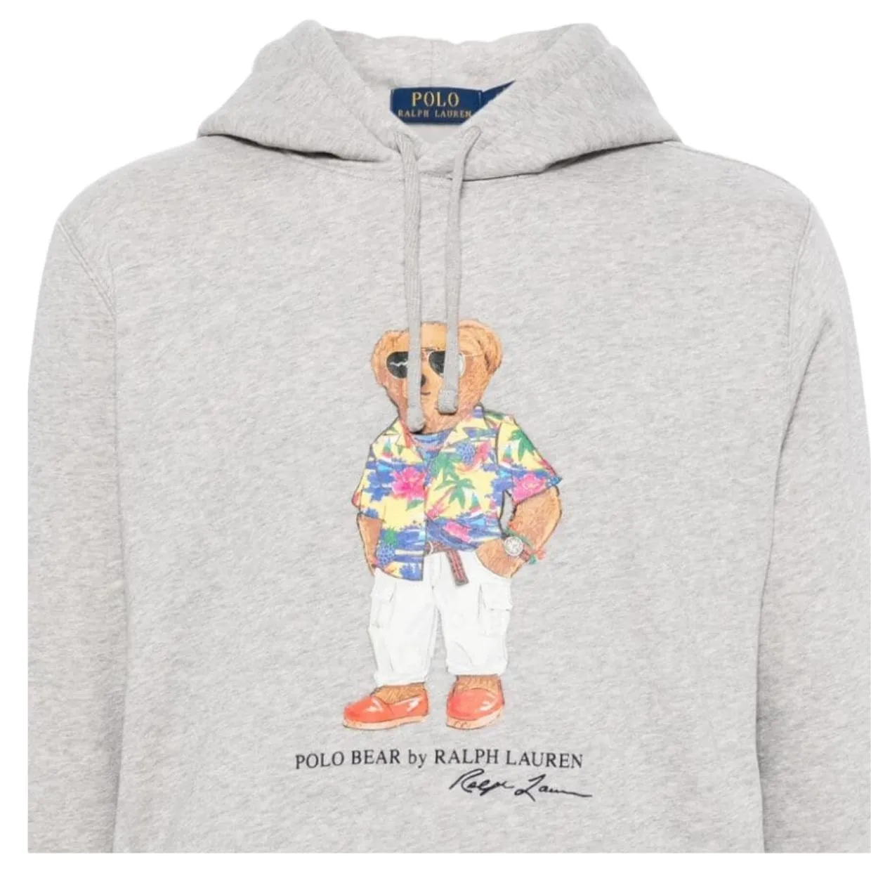 Polo Ralph Lauren Classic Teddy Bear Logo Grey Hoodie