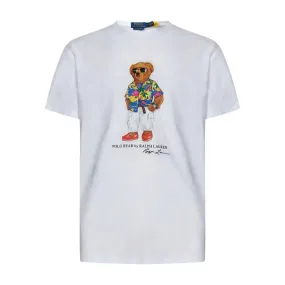 Polo Ralph Lauren Teddy Bear Logo Classic Fit White T-Shirt