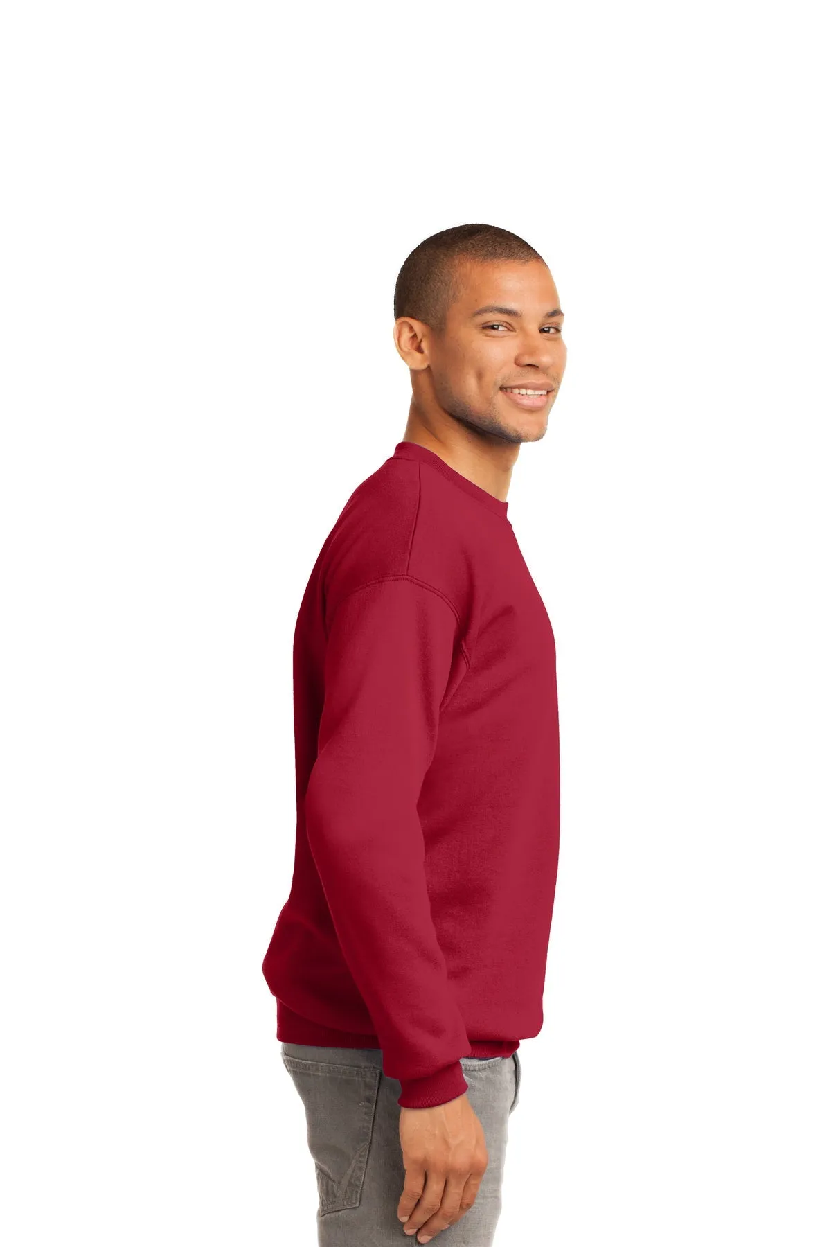 Port & Company Tall Essential Fleece Custom Sweatshirts, Red