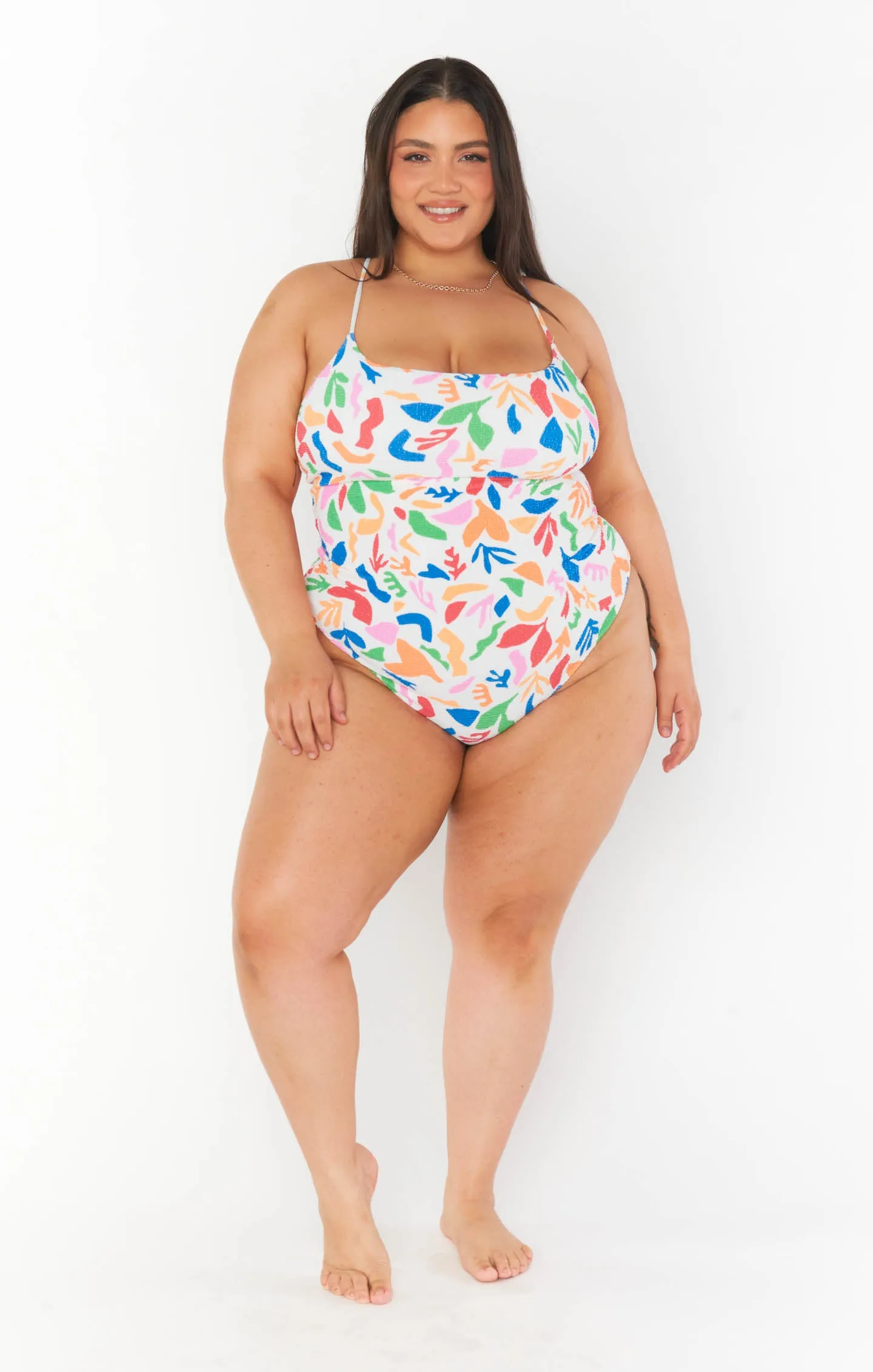 Positano One Piece ~ Primary Paradise Scrunch