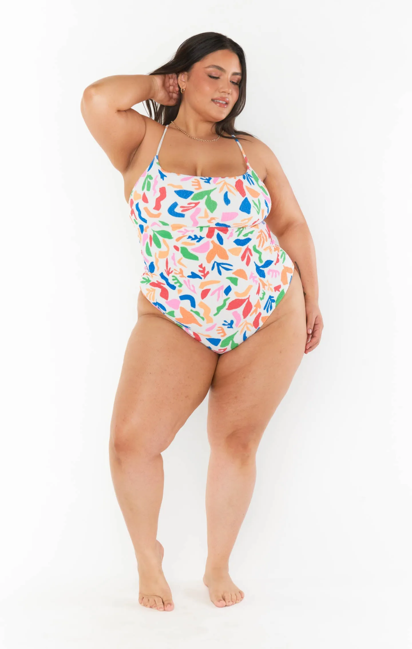 Positano One Piece ~ Primary Paradise Scrunch