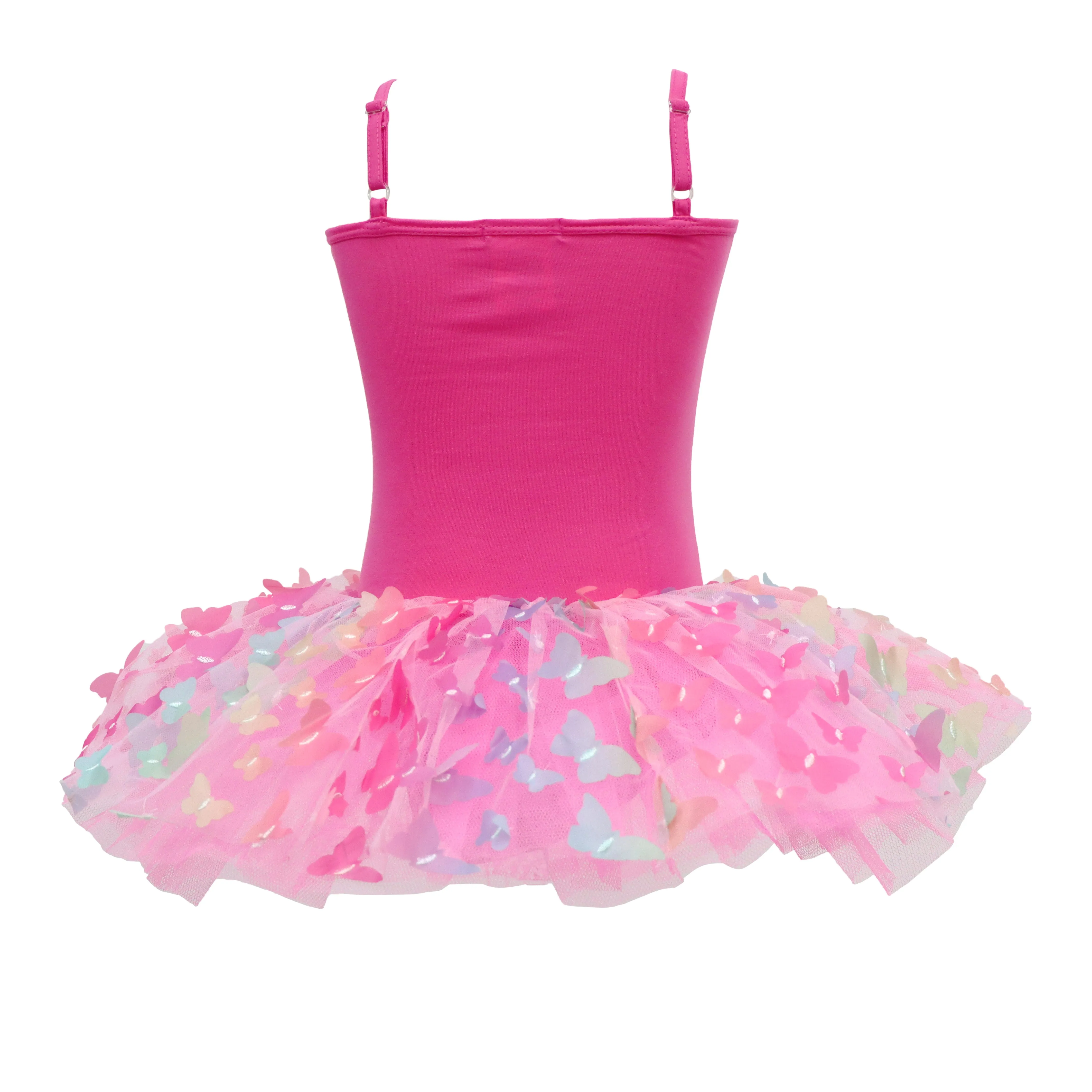 Rainbow Butterfly Tutu Hot Pink