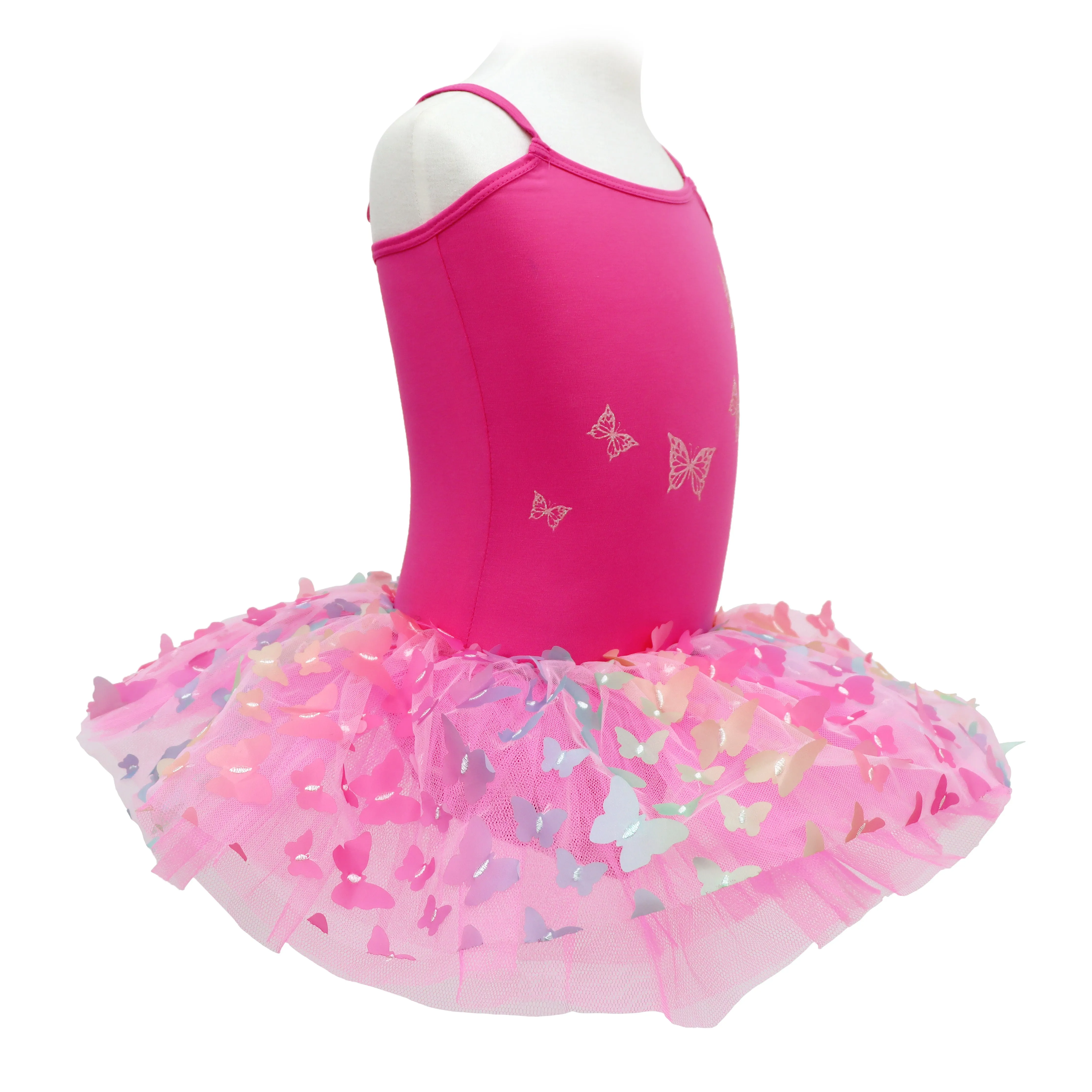 Rainbow Butterfly Tutu Hot Pink