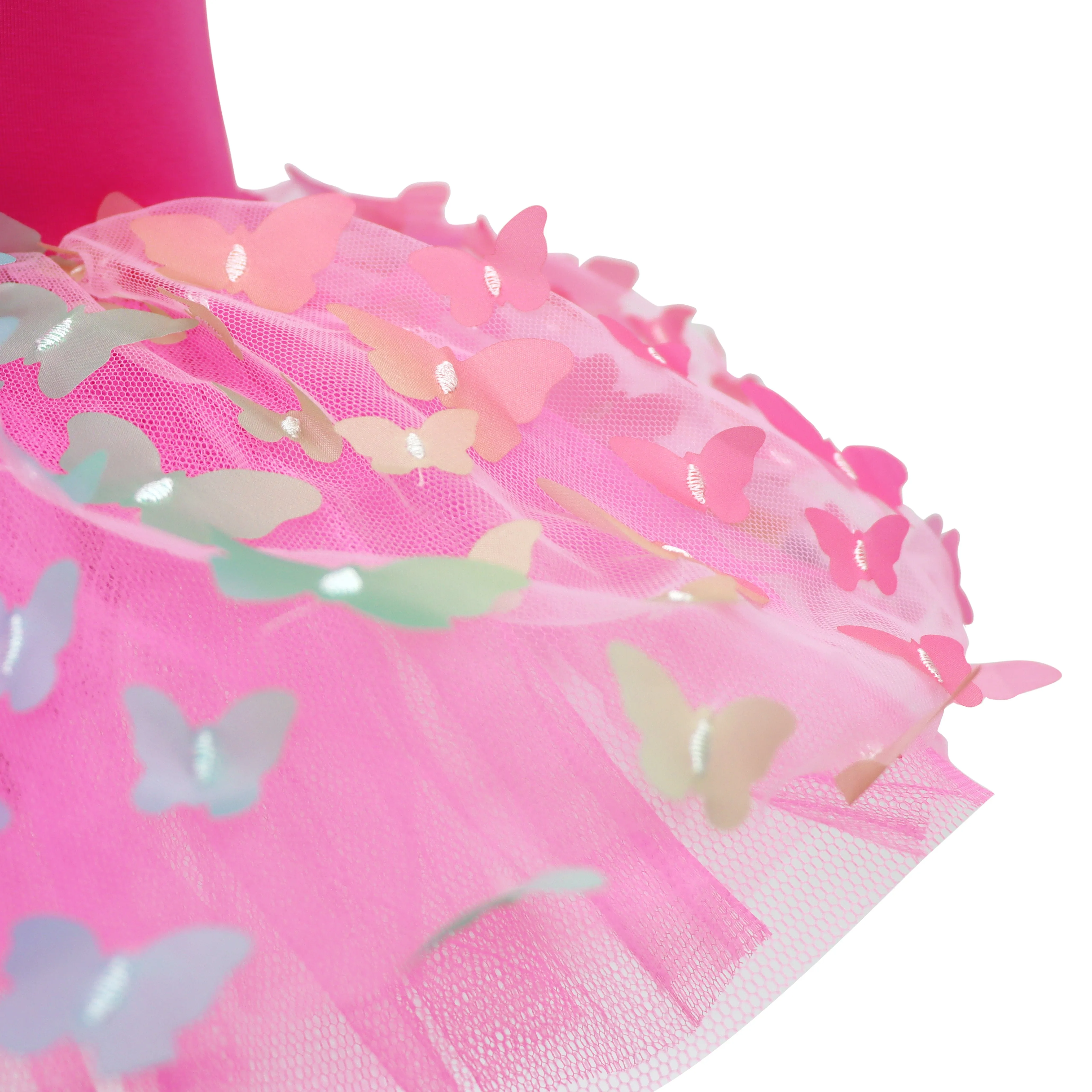 Rainbow Butterfly Tutu Hot Pink