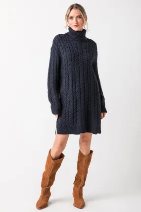 RD Style Atlacoya Long Sleeve Turtleneck Dress