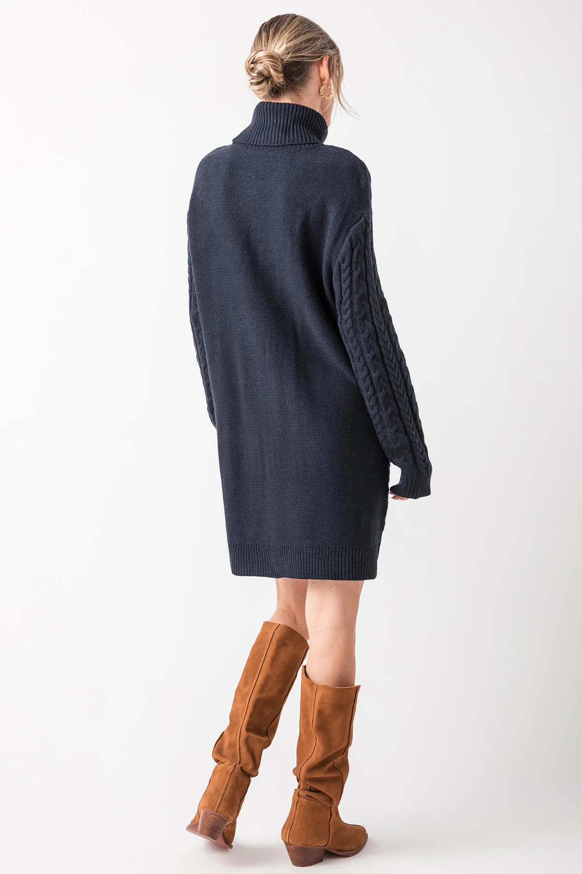 RD Style Atlacoya Long Sleeve Turtleneck Dress