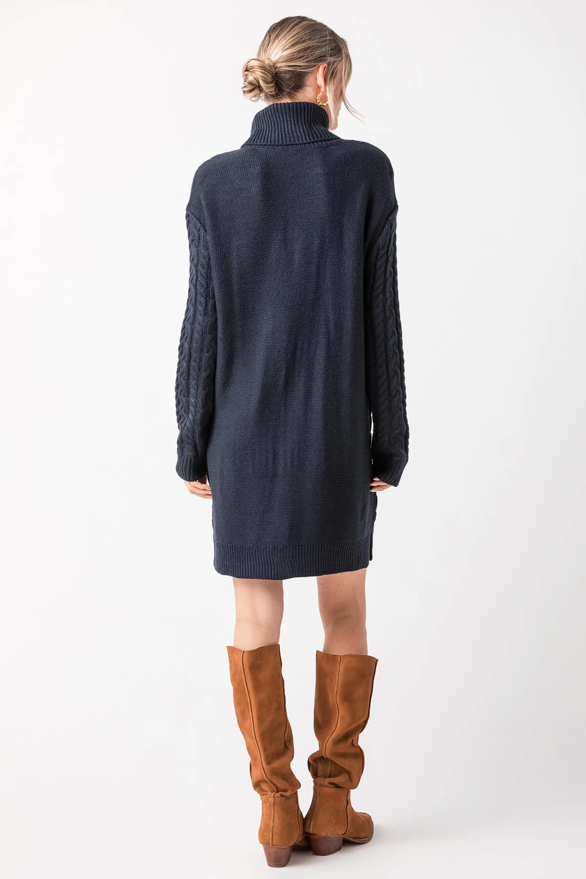 RD Style Atlacoya Long Sleeve Turtleneck Dress