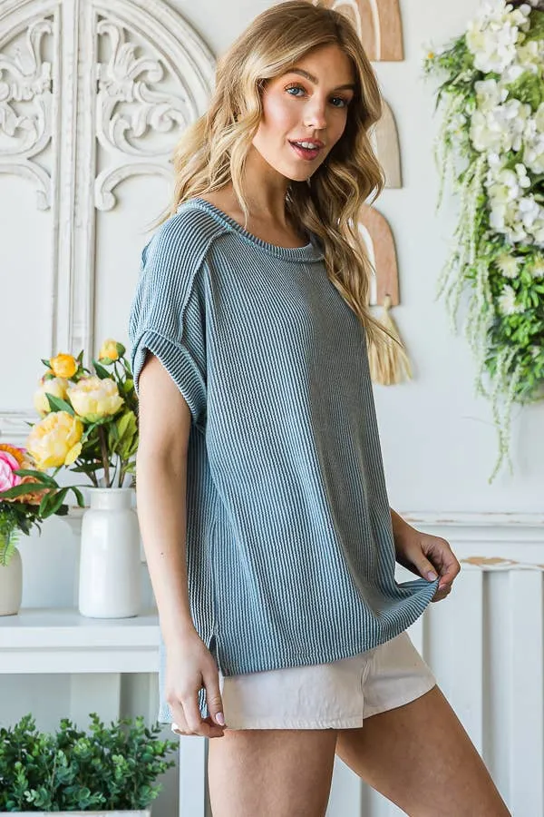 RIB TUNIC TOP