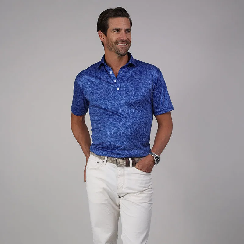 Semi-Spread Collar Polo Royal Blue Desert Sky