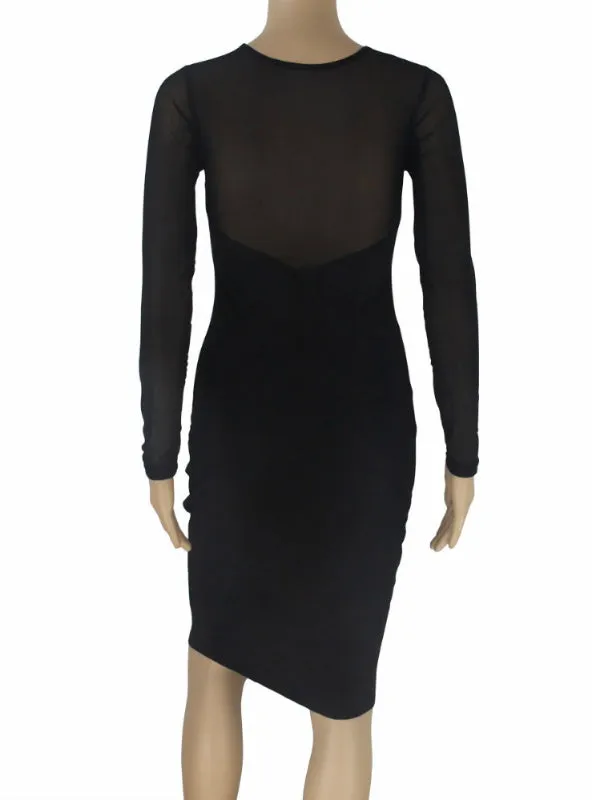 Sexy Dress Club Wear Long Sleeve Bodycon Dress