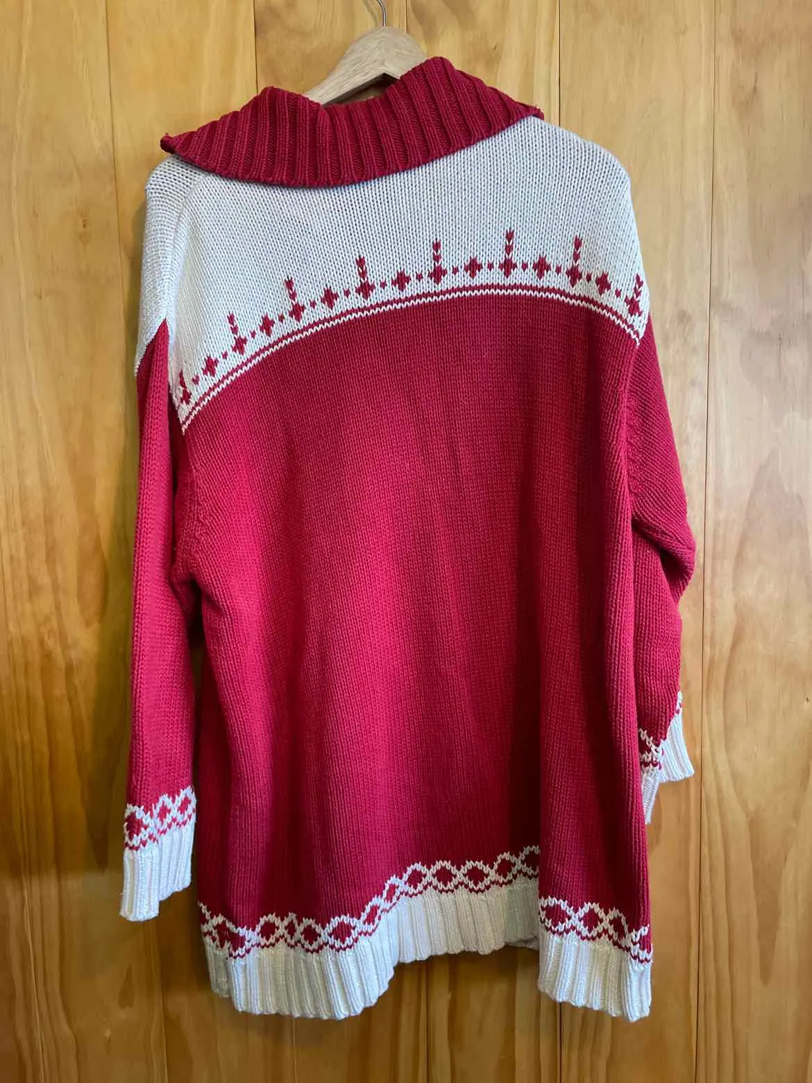 Size XL Eddie Bauer Red Women's Sweater & Sweatshirt