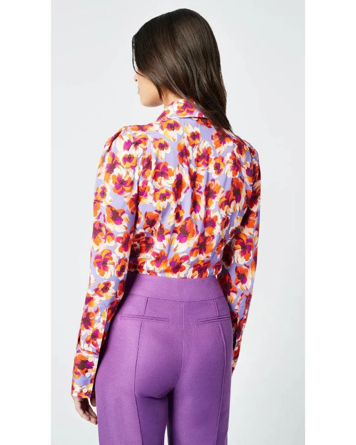 SMYTHE Floral Box Pleat Shirt