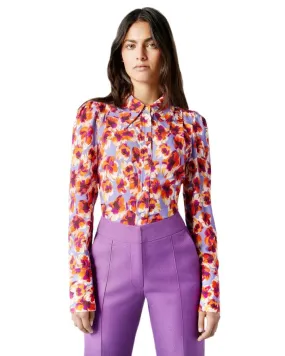 SMYTHE Floral Box Pleat Shirt