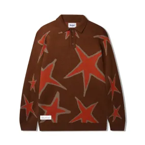 Star Polo Knit Sweater, Oak