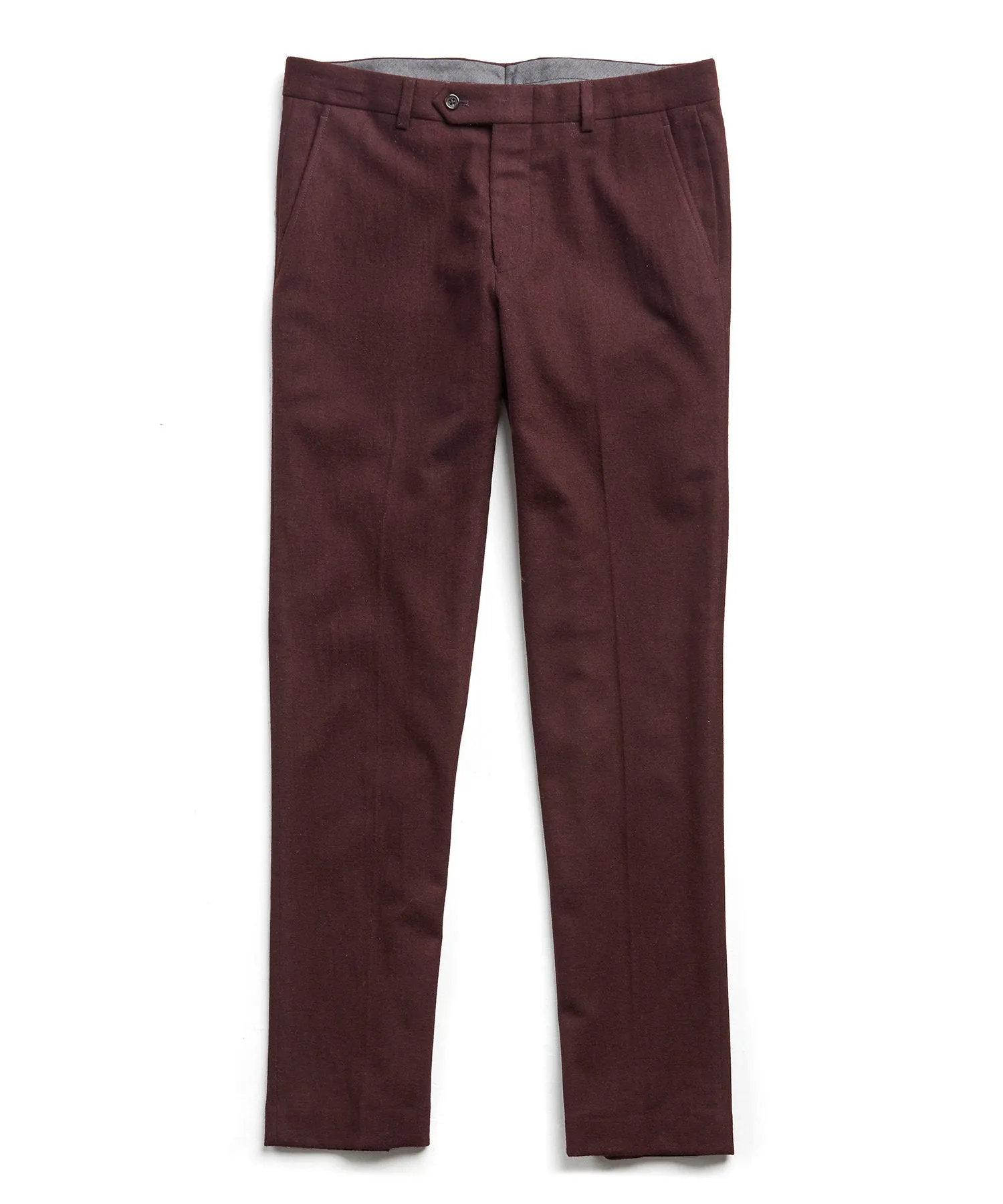 Sutton Wool Donegal Trouser in Burgundy